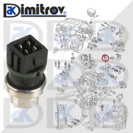 Датчик температура Seat Cordoba Ibiza Inca Toledo Skoda Felicia Volkswagen Caddy Golf LT Passat Polo Transporter Vento